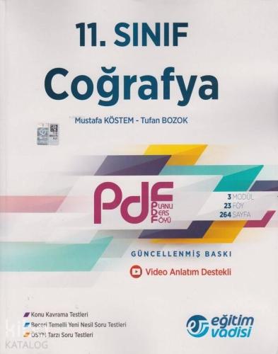 Eğitim Vadisi Yayınları 11. Sınıf Coğrafya PDF Planlı Ders Föyü Eğitim