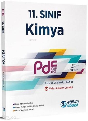 Eğitim Vadisi Yayınları 11. Sınıf Kimya PDF Planlı Ders Föyü Konu Anla