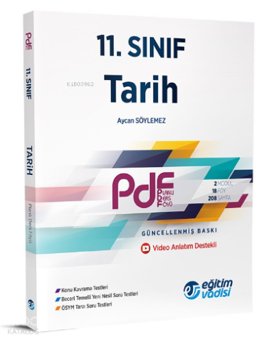Eğitim Vadisi Yayınları - 11. Sınıf (Pdf) Tarih