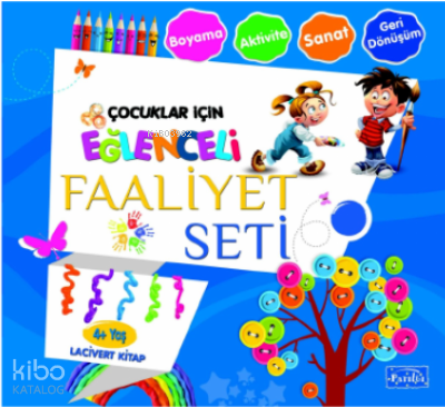 Eğlenceli Faaliyet Seti Lacivert Kitap– 4 Yaş Üzeri