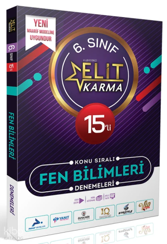 Elit Karma 6. Sınıf Fen Bilimleri Konu Sıralı 15'li Deneme | benlikita