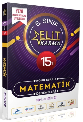 Elit Karma 6. Sınıf Matematik Konu Sıralı 15'li Deneme | benlikitap.co