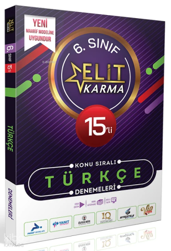 Elit Karma 6. Sınıf Türkçe Konu Sıralı 15'li Deneme | benlikitap.com