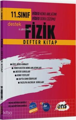 ENS 11. Sınıf Fizik Defter Kitap