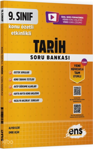 ENS 9. Sınıf Tarih Etkinlikli Soru Bankası | benlikitap.com