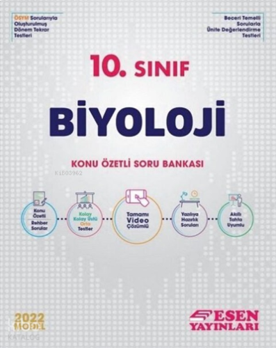 Esen 10.Sınıf Biyoloji Konu Özetli Soru Bankası | benlikitap.com