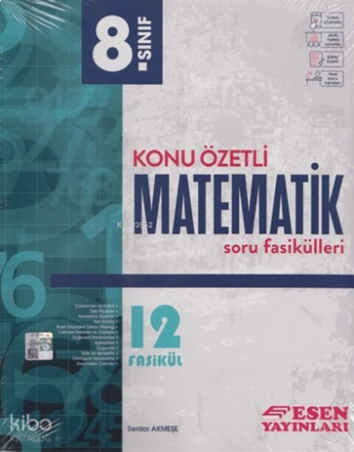 Esen 8.Sınıf Matematik Konu Özetli Soru Fasikülleri | benlikitap.com