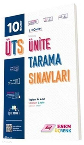 Esen - Üçrenk 10.Sınıf Ünite Tarama Sınavları | benlikitap.com