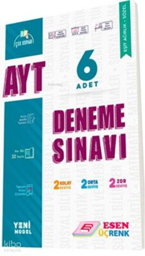 Esen - Üçrenk Ayt 6'Lı Deneme Seti (Eşit Ağırlık+Sözel) | benlikitap.c