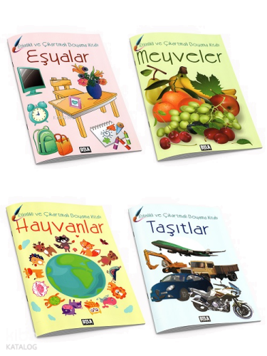 Etkinlik ve Çıkartma Boyama Kitapları (4 Kitap) | benlikitap.com