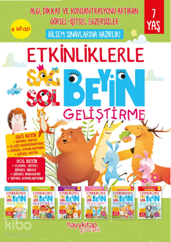 Etkinliklerle Sağ Beyin Sol Beyin Geliştirme (7 yaş) 6’lı Set