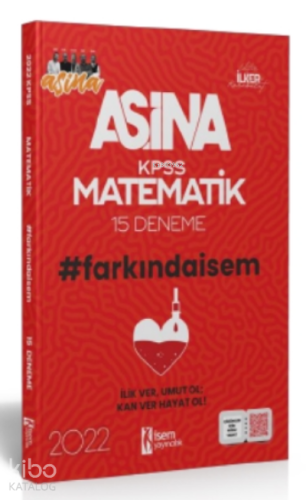 Farkında İSEM 2022 KPSS Aşina Matematik 15 Deneme | benlikitap.com