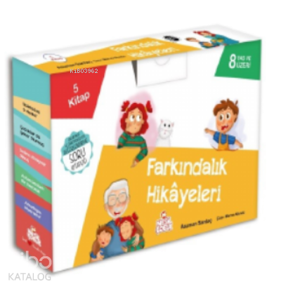 Farkındalık Hikâyeleri;1) Disleksi mi O da Ne? 2) Çocuklar da Şeker Olurmuş 3) Dedem Alzaymır Olmuş 4) Astım Denilen Bir Hastalık 5) Arkadaşım Hiperaktif