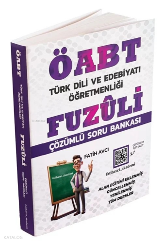 Fatih Avcı ÖABT Türk Dili ve Edebiyatı Öğretmenliği Fuzuli Soru Bankas
