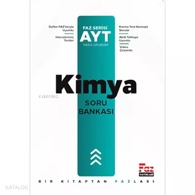 Faz Yayınları AYT Kimya Soru Bankası