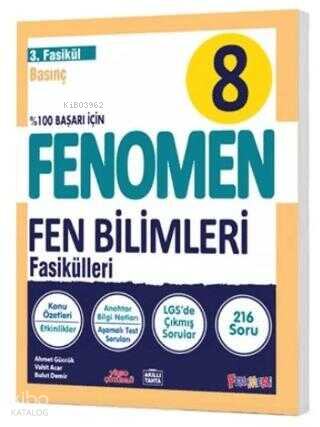 Fenomen 8. Sınıf Fen Bilimleri 3. Fasikül (Basınç) | benlikitap.com
