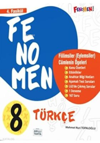 Fenomen Kitap 8. Sınıf Türkçe 4. Fasikül Fiilimsiler Eylemsiler Cümlen