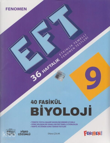 Fenomen Okul Yayınları 9. Sınıf Biyoloji Etkinlik Temelli Fenomen Testleri 40 Fasikül