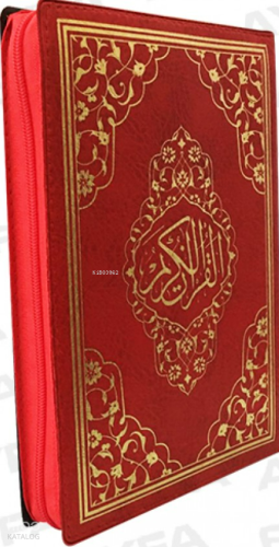 Fermuarlı Mühürlü Kuran-ı Kerim (Hafız Boy - Kırmızı) | benlikitap.com
