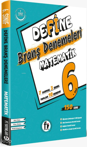 Fi Yayınları 6. Sınıf Define Matematik Branş Denemeleri Maarif Model |