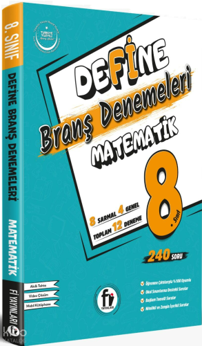 Fi Yayınları 8. Sınıf LGS Define Matematik Branş Denemeleri | benlikit