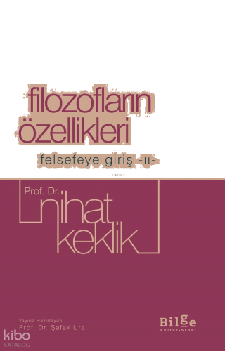 Filozofların Özellikleri Felsefeye Giriş II