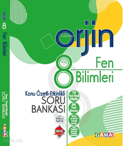 Gama 8.Sınıf Orjin Fen Bilimleri Destek SB | benlikitap.com