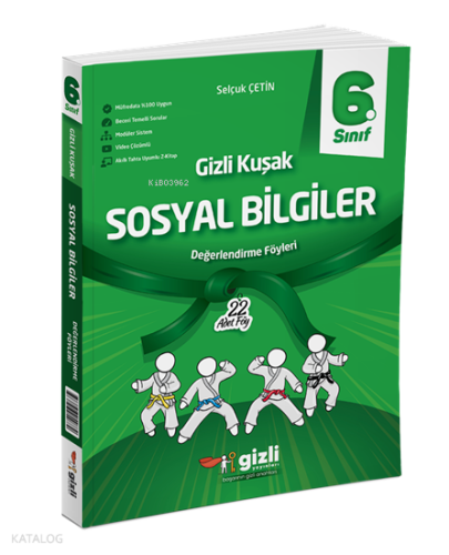 Gizli Yayınları 6. Sınıf Sosyal Bilgiler Gizli Kuşak Değerlendirme Föyleri