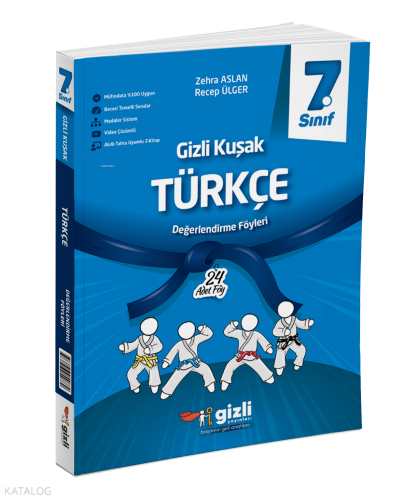 Gizli Yayınları 7. Sınıf Türkçe Gizli Kuşak Değerlendirme Föyleri