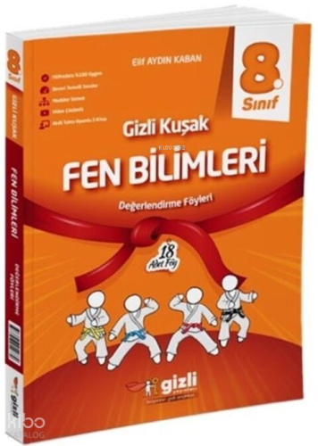 Gizli Yayınları 8. Sınıf Fen Bilimleri Gizli Kuşak Değerlendirme Föyleri