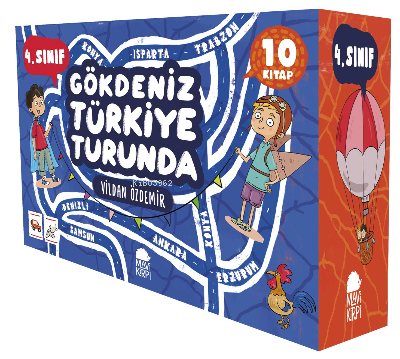 Gökdeniz Türkiye Turunda 4. Sınıf Seti - (10 Kitap) | benlikitap.com