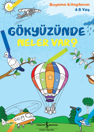 Gökyüzünde Neler Var?;Boyama Kitaplarım 4-5 Yaş | benlikitap.com