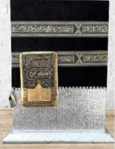 Gümüş Mühürlü Hafız Boy Kabe Maketli Kur'an-ı Kerim Taşlı (kod:191T) |