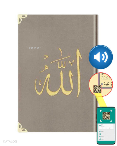 Hafız Boy Kadife Kur'an-ı Kerim ;(Vizon, Nakışlı, Yaldızlı, Mühürlü)