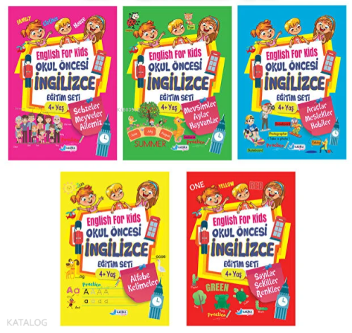 Harika Çocuk 4 - 7 Yaş İngilizce Eğitim Seti (5 Kitap)
