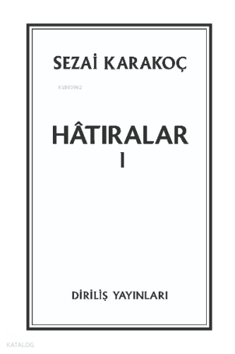 Hatırlara 1 | benlikitap.com