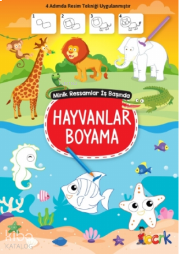 Hayvalar Boyama;Minik Ressam İş Başında