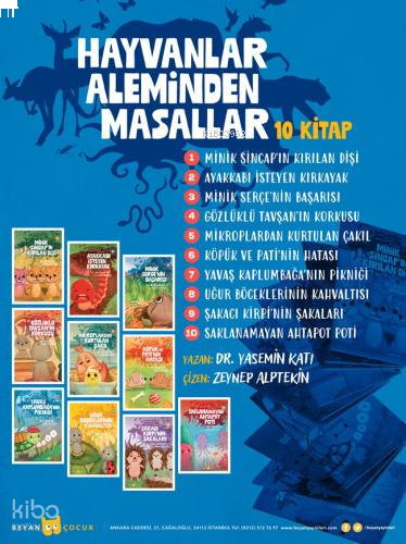 Hayvanlar Aleminden Masallar Seti 10 Kitap | benlikitap.com