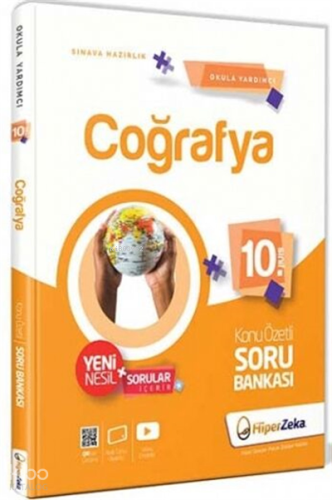 Hiper Zeka 10. Sınıf Coğrafya Konu Özetli Soru Bankası | benlikitap.co
