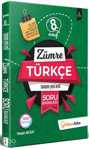 Hiper Zeka Yayınları 8. Sınıf Türkçe Yeni Nesil Soru Bankası Zümre  Hiper Zeka 