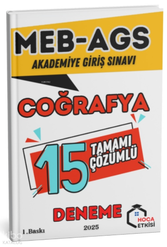 Hoca Etkisi Yayınları 2025 MEB-AGS Coğrafya 15 Deneme Çözümlü