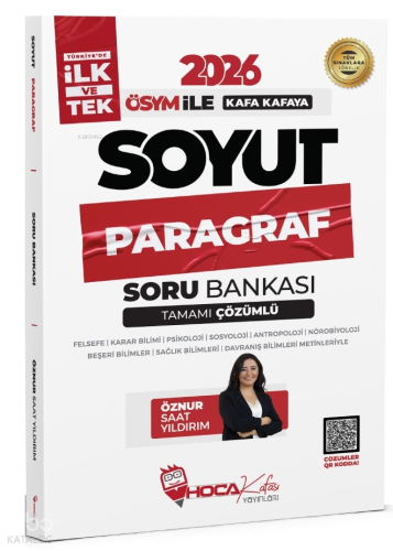 Hoca Kafası 2026 KPSS TYT ALES DGS Soyut Paragraf Soru Bankası Çözümlü