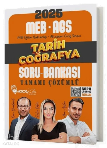 Hoca Kafası Yayınları 2025 MEB-AGS Tarih-Coğrafya Soru Bankası Çözümlü