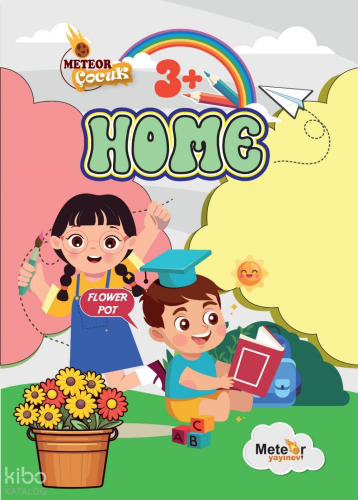 Homes (Ev Bölümleri) ;Türkçe – İngilizce Boyama Kitabı | benlikitap.co