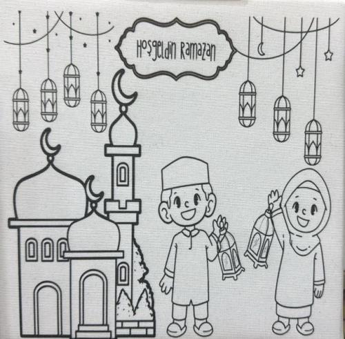 Ramazan 20x20 Tuval Boyama Seti (Kod001) | benlikitap.com
