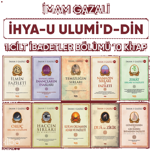 İhyau Ulumiddin 1. Cilt (İbadetler Bölümü 10 Kitap) | benlikitap.com