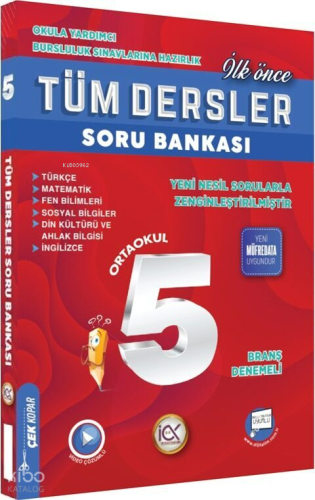 İlk Önce Yayıncılık 5. Sınıf Tüm Dersler Soru Bankası | benlikitap.com