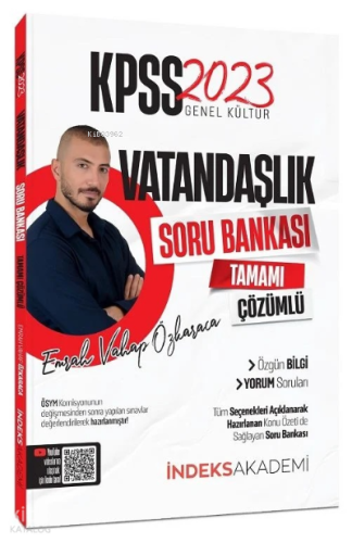 İndeks Akademi 2023 KPSS Vatandaşlık Soru Bankası Çözümlü