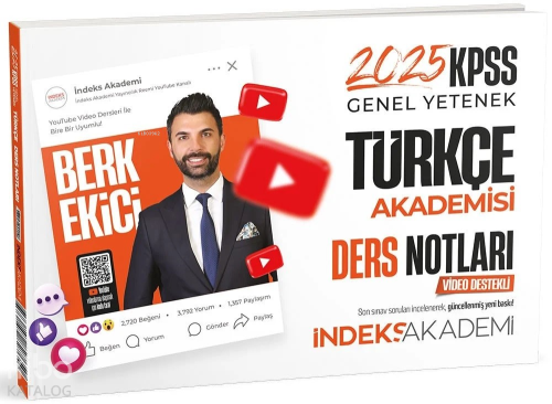 İndeks Akademi 2025 KPSS Türkçe Akademisi Video Ders Notları | benliki