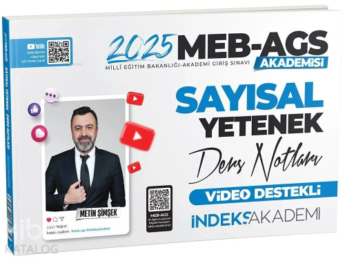 İndeks Akademi 2025 MEB-AGS Akademisi Sayısal Yetenek Video Ders Notları